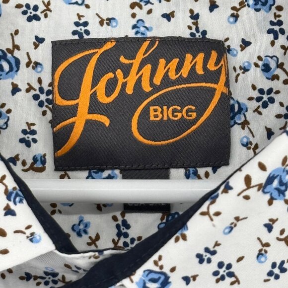 Johnny Bigg mens blue Floral Long Sleeve button up Shirt size 3XL - Picture 3 of 12